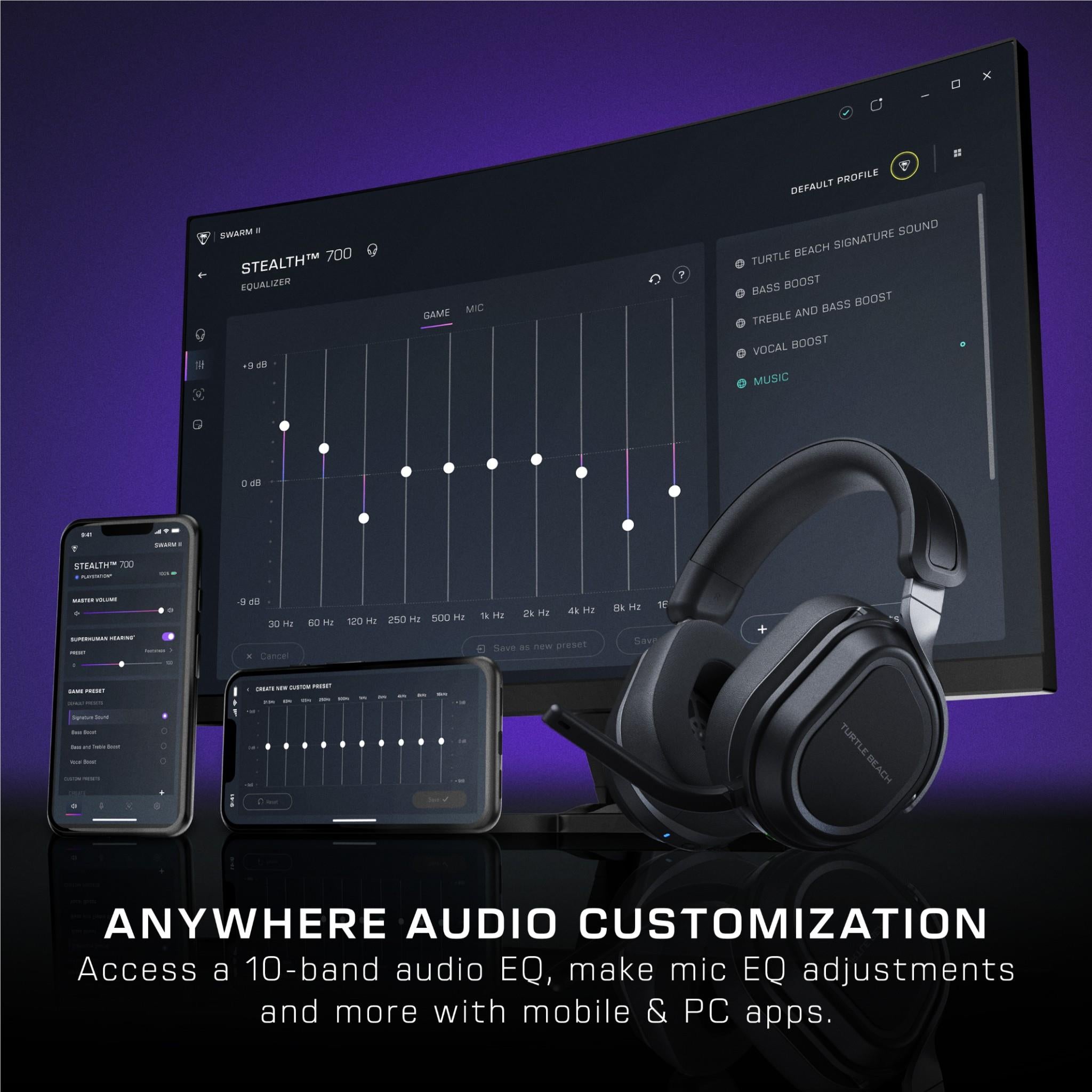 Turtle Beach Stealth 700 Wireless Multiplatform Amplified Gaming Headset for Xbox Series X|S, Xbox One, PC, PS5, PS4, & Mobile