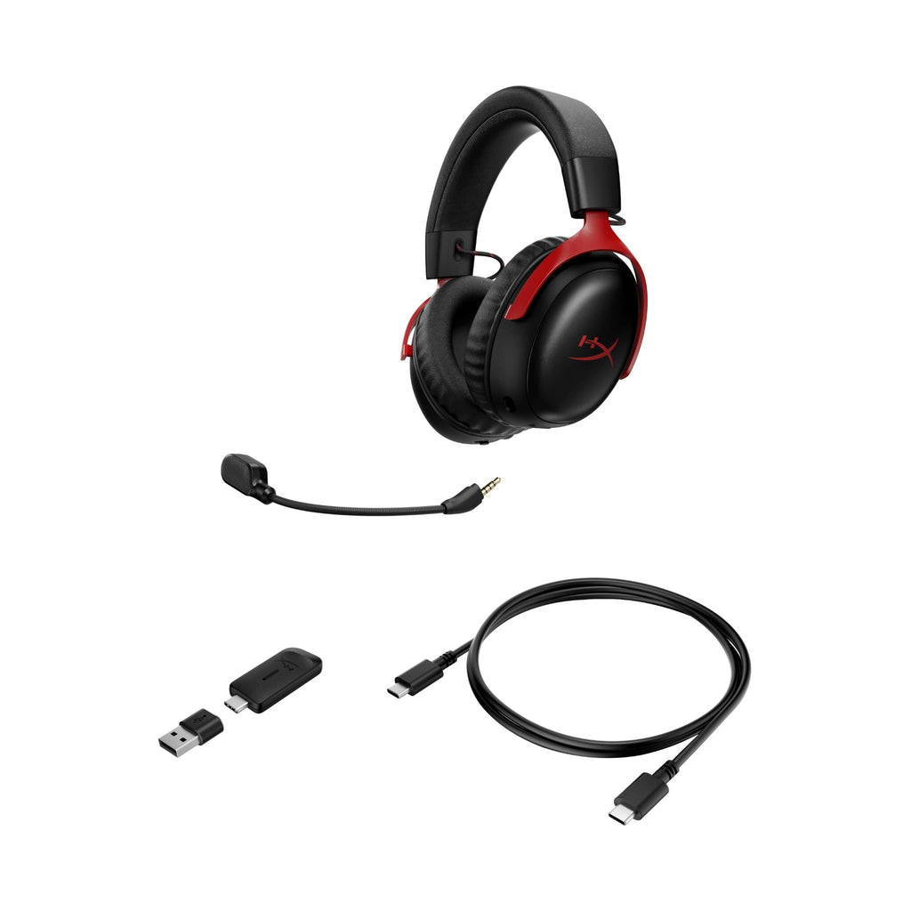HyperX Cloud III S Wireless Gaming Headset (Black/Red)