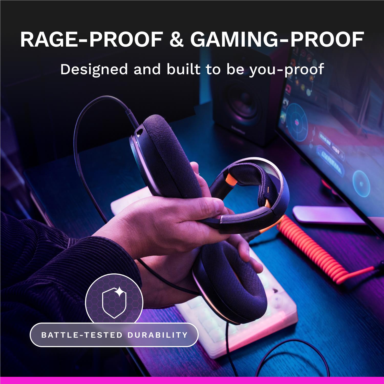 Glorious GHS Eternal RGB Stereo RGB Gaming Headset for PS5, PS4, Switch and PC (Black)